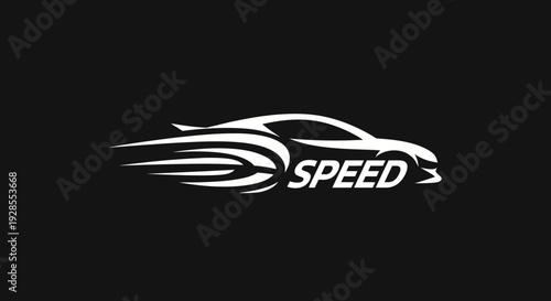 Racing Car Speed Logo Design Element.