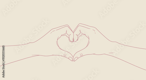 Two hands forming a heart shape symbolizing love and connection.