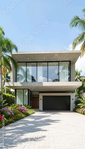 Wallpaper Mural luxury home with a swimming pool Torontodigital.ca