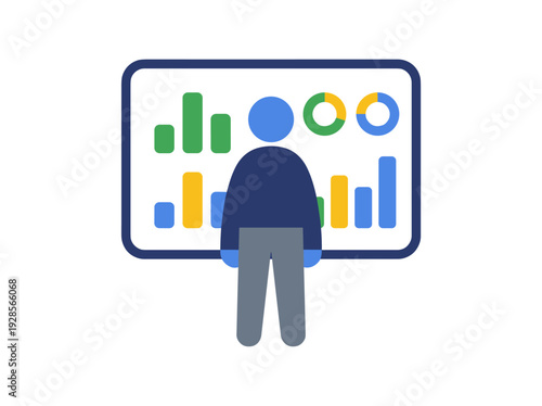 Person Analyzing Data on Screen.