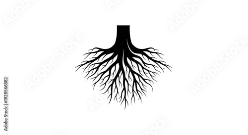 Black bronchial tree lung illustration.