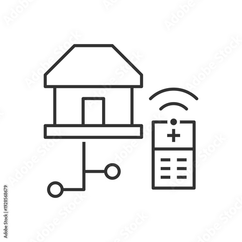 Smart Home Remote Control Icon