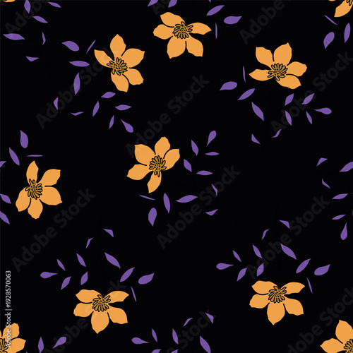 Seamless Floral Pattern in vector