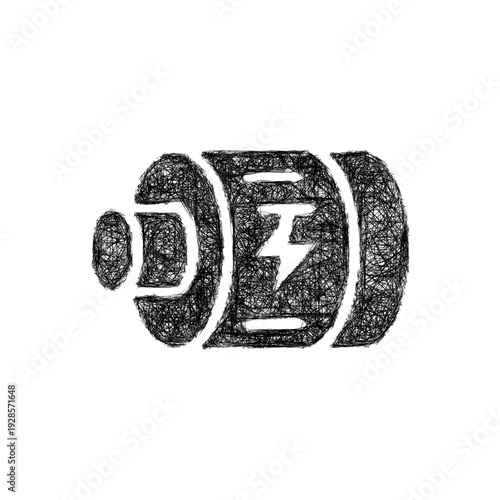 Sketch electric motor icon design