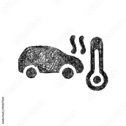 Sketch thermal management icon design