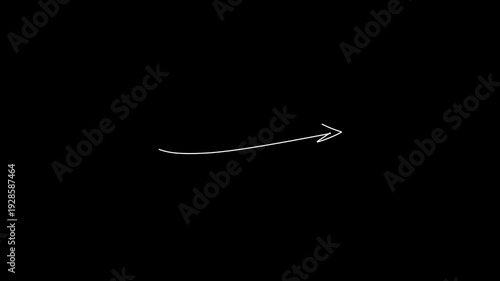 Minimal Line Arrow Slide Animation Right Direction