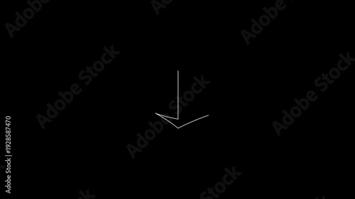 Simple Down Arrow Line Animation for Titles