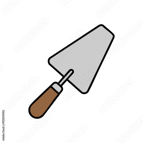 cement trowel vector