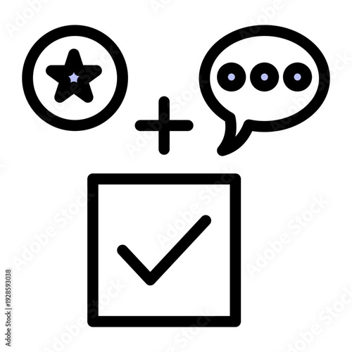 Security process requiring two different authentication methods to verify identity (Outline Color Lineal Style)
