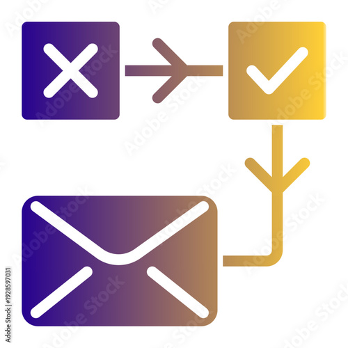 Forging sender identity on emails, SMS, or other communication channels (Solid Gradient Style)