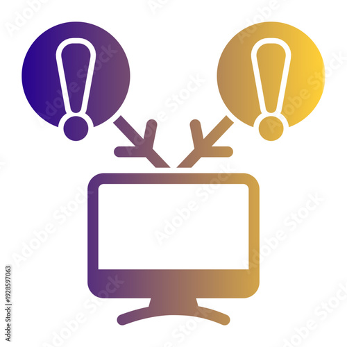 Deliberate exploitation of computer systems, networks, or devices by malicious actors (Solid Gradient Style)