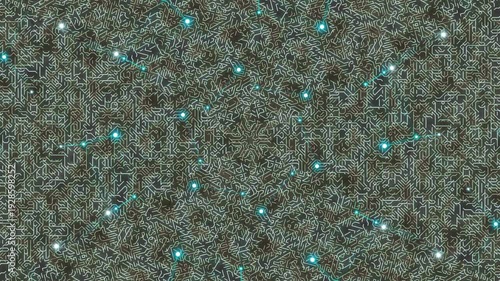 Blue Particle Noise Abstract Animation
