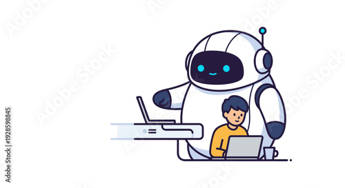 Smart AI Robot Assisting Child with Online Learning