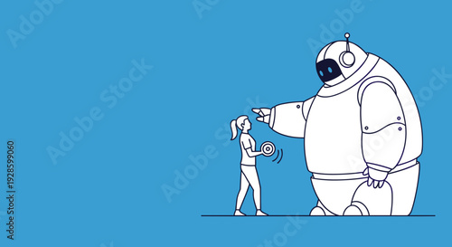 AI Personal Trainer Coaching Woman Workout with Dumbbell