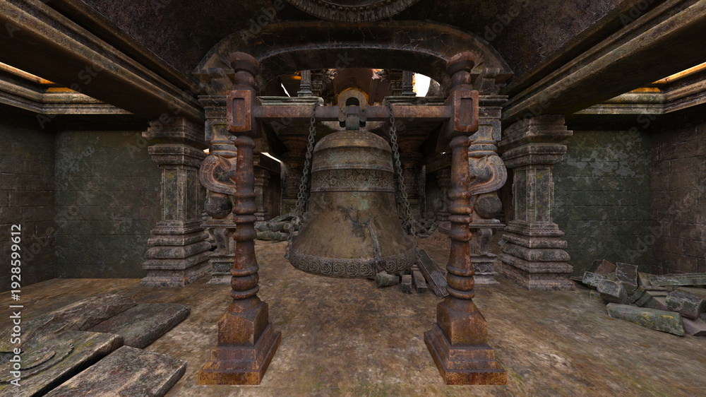 Fototapeta premium 古代遺跡 3DCGレンダリング