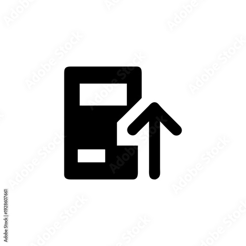 Financial calculator with rising arrow representing profit and success Vector illustration