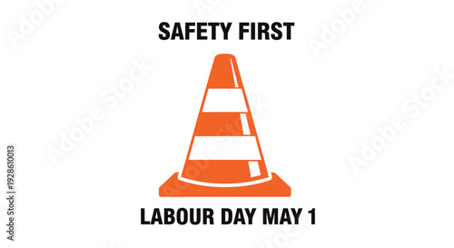 Construction safety cone icon