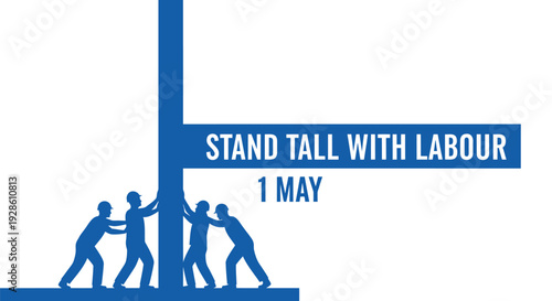 Labour day, May 1st, workers icon