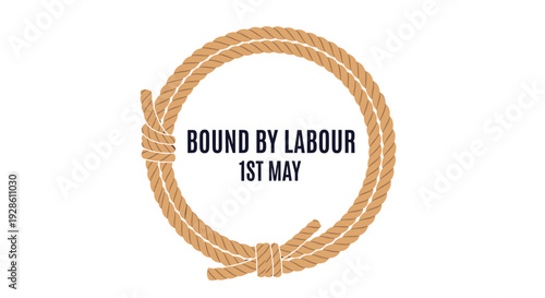 Labour day bound by labour 1st May icon