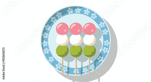 Japanese Dango Round Badge