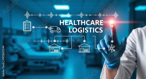 Healthcare logistics concept.