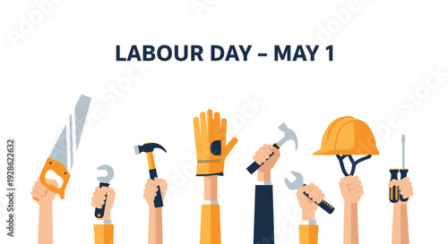 Labour Day icons set