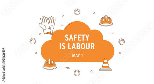 Labour day safety icons