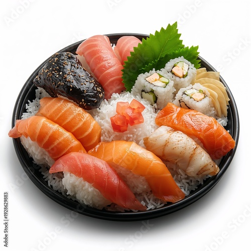 sushi on a plate