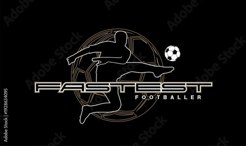 Action Player Soccer Logo 