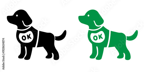 Guide Dog and Assistance Dog Icon Set
盲導犬・補助犬アイコンセット
