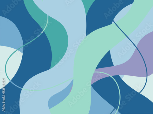 Simple blue and green wallpaper