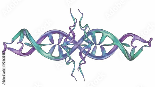 Abstract DNA Structure Illustration