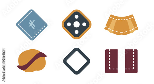 Applique Line art modern abstract design illustration