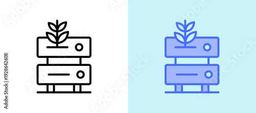 Growing Data whitegreen icon