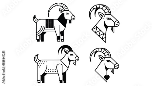 Whimsical illustrations of sheep and dogs in playful poses and activities