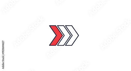 Free Download Arrow with Chevron soft colorful abstract illustration - GFXLoad