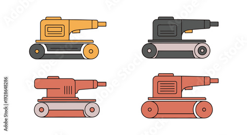 Belt Sander Line art creative modern