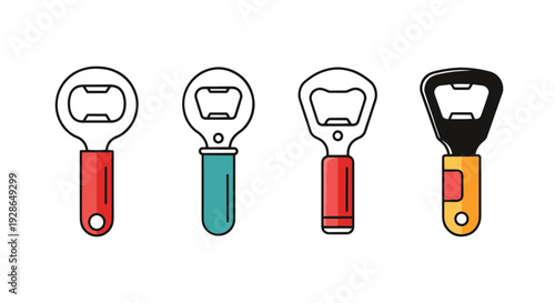 Bottle Opener Line modern abstract art