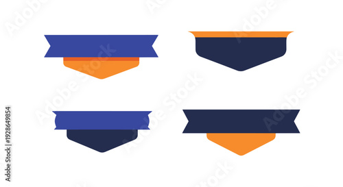 Bottom ribbon Line minimal colorful art illustration