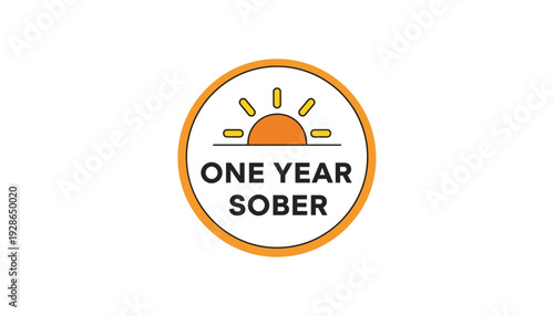 Celebrating one year of sobriety with a bright sunny day