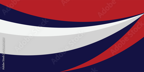 Abstract curved stripes red and blue racing background