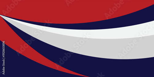 Abstract curved stripes red and blue racing background