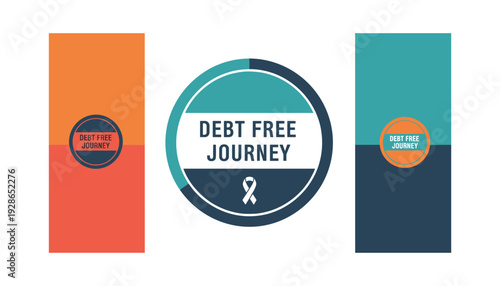 Debt free journey social media templates