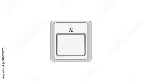 Modern smart home device with digital display