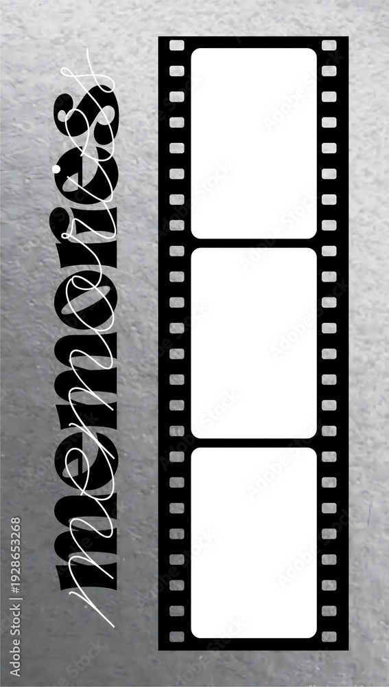 Obraz premium film strip background, cinema photography and movie, photobox frame photostrip polaroid photobooth template abstract