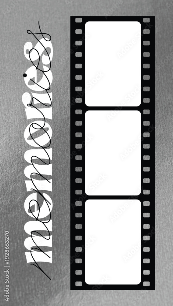 Obraz premium film strip background, cinema photography and movie, photobox frame photostrip polaroid photobooth template abstract