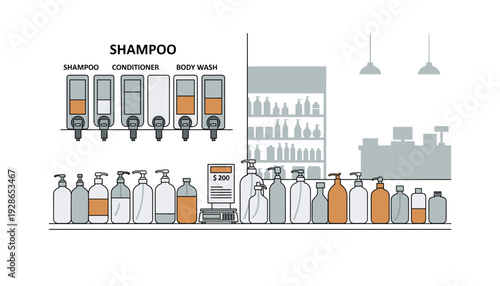 Modern bathroom essentials on display for sale