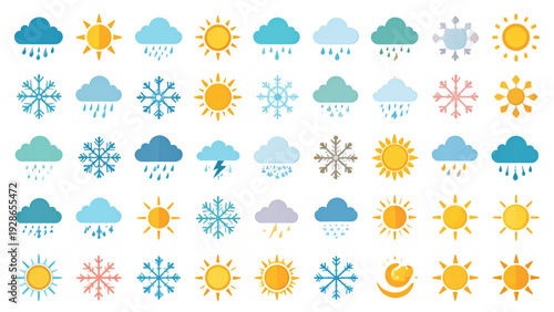 Professional Digital Branding Icon Pack with Abstract Business Elements Vector