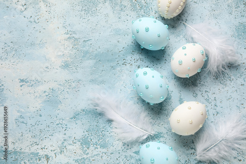Easter eggs decorated with ...