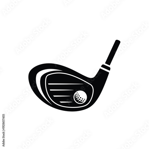 Golf Club and Ball Icon.